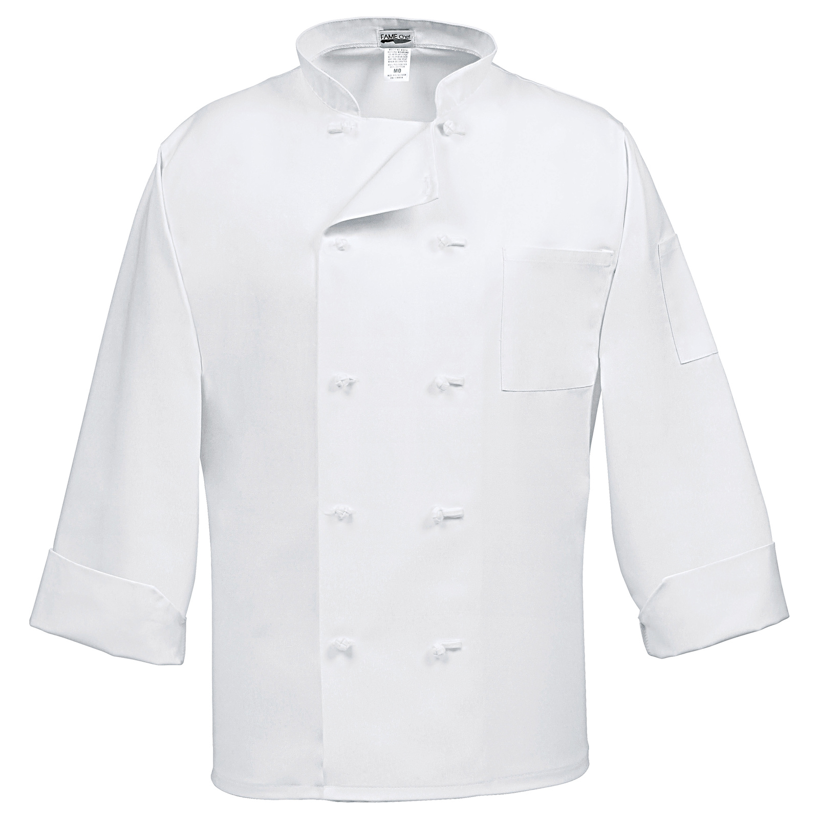 10 Button French Knot Chef Coat-Fame_Fabrics
